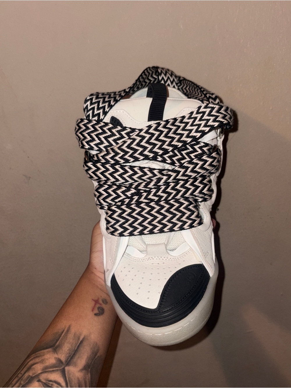 Women’s Lavin Curb Black and White Sneakers